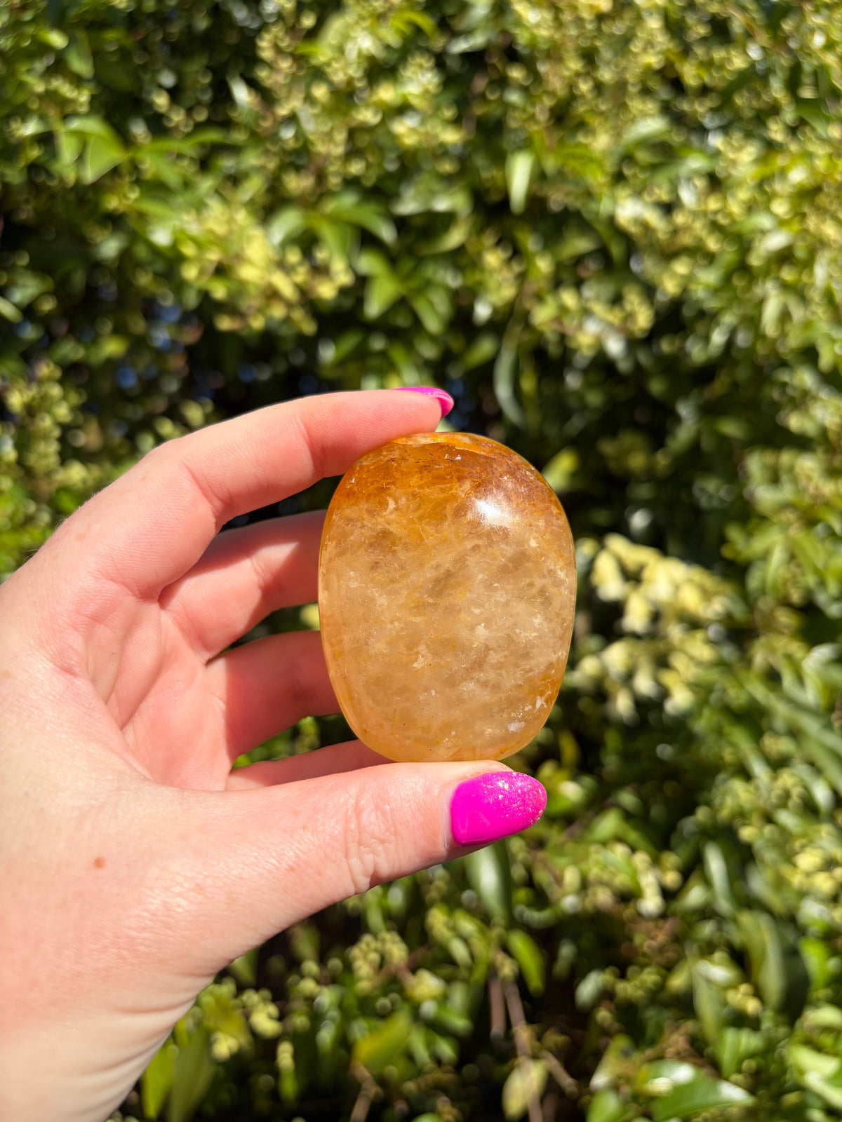 Golden Healer Quartz Palm Stone B