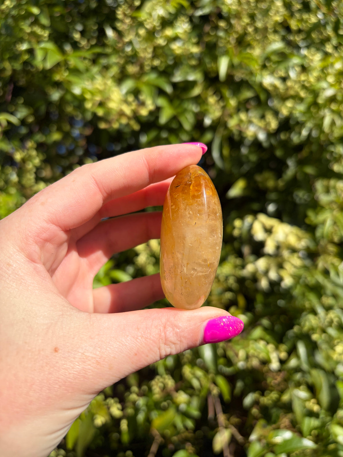 Golden Healer Quartz Palm Stone B