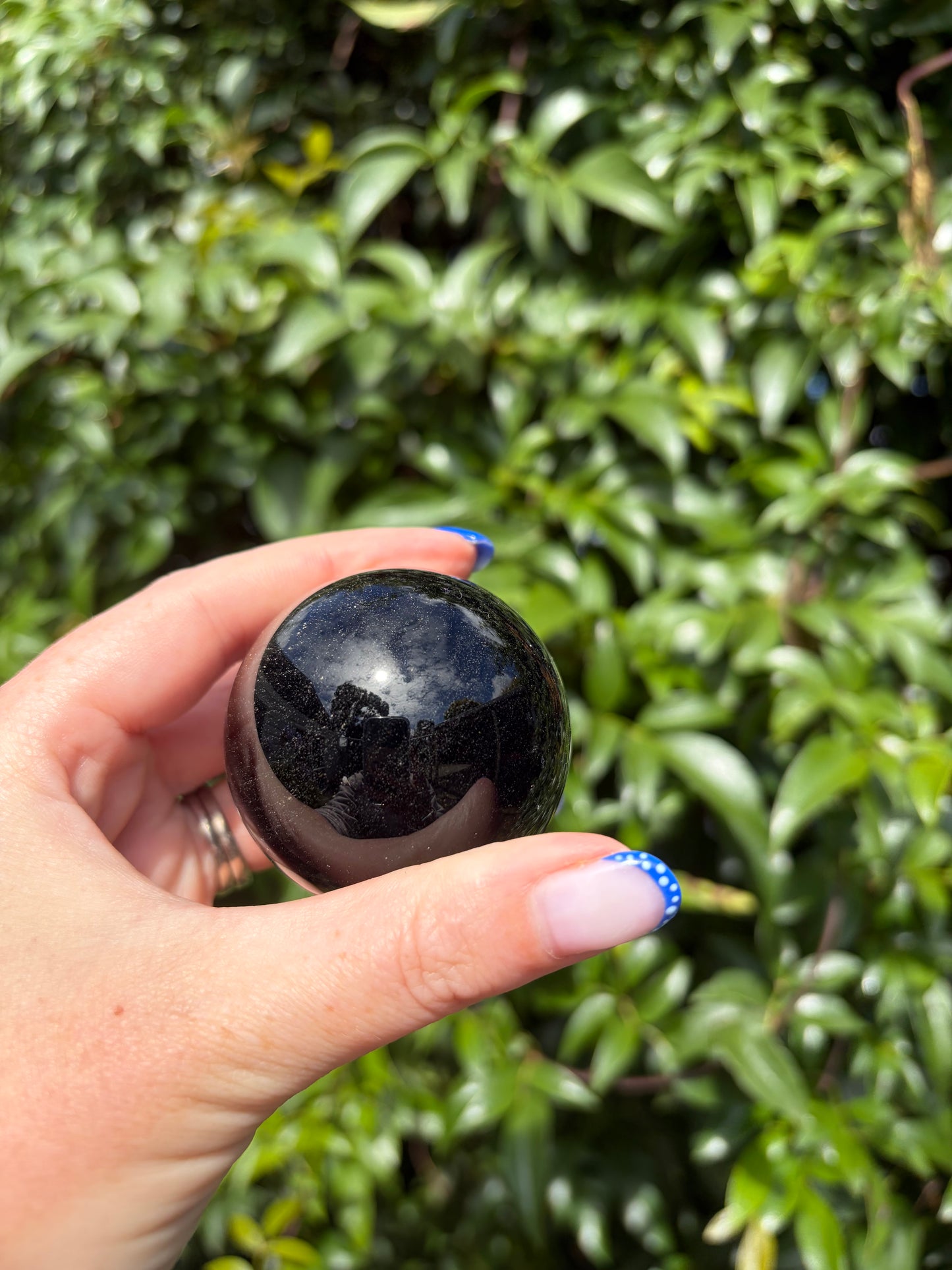 Golden Sheen Obsidian Sphere B