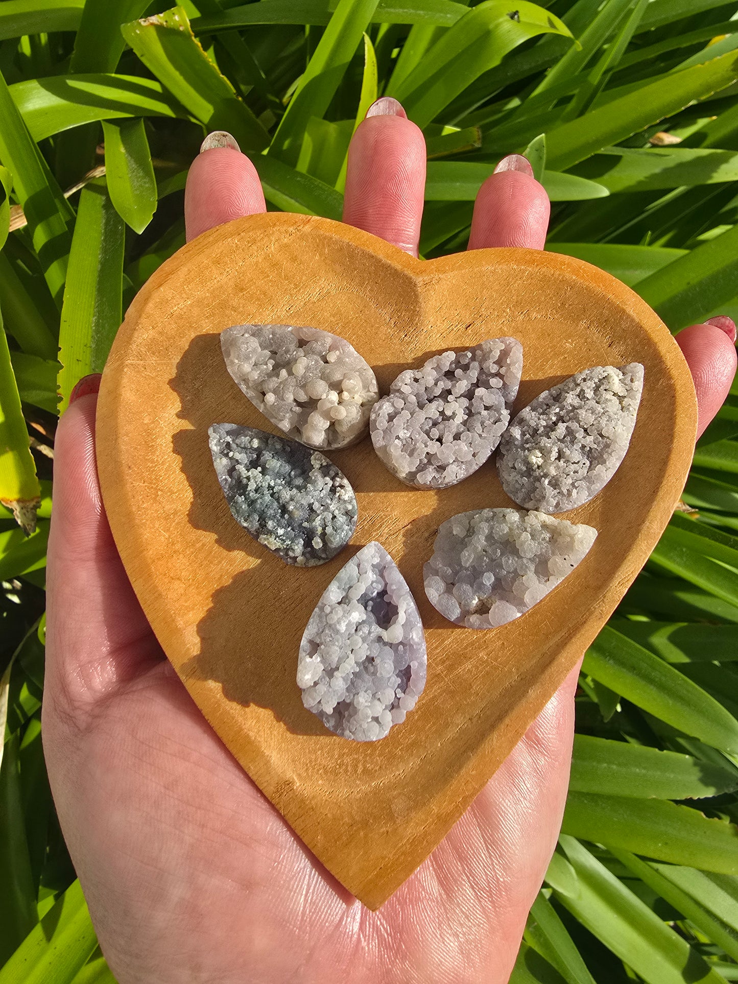 Grape Agate Tear Drop Small