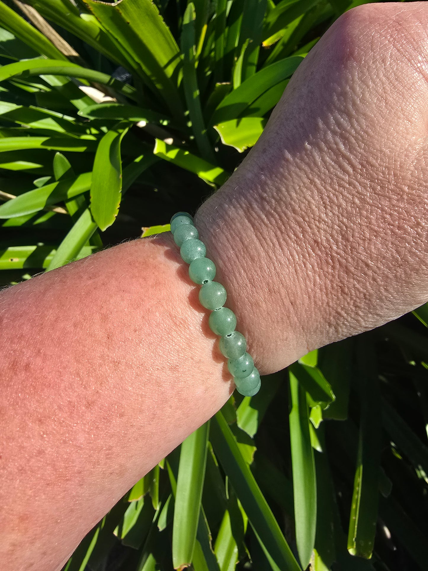 Green Aventurine | Small Round Bead Bracelet