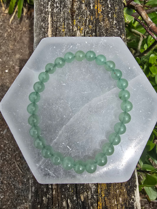 Green Aventurine | Round Bead Bracelet
