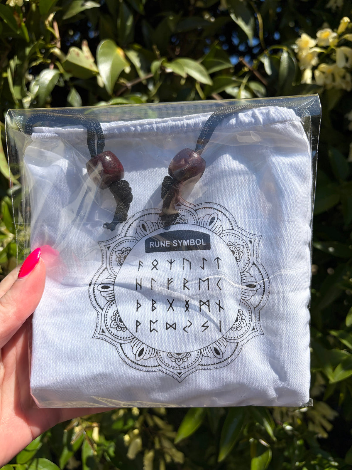 Green Aventurine Crystal Rune Set