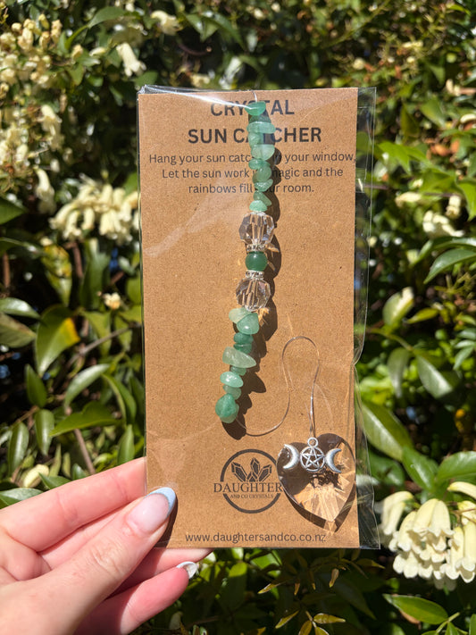 Green Aventurine | Heart Sun Catcher