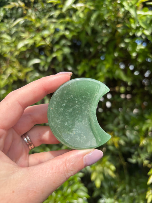 Green Aventurine Mini Moon Dish A