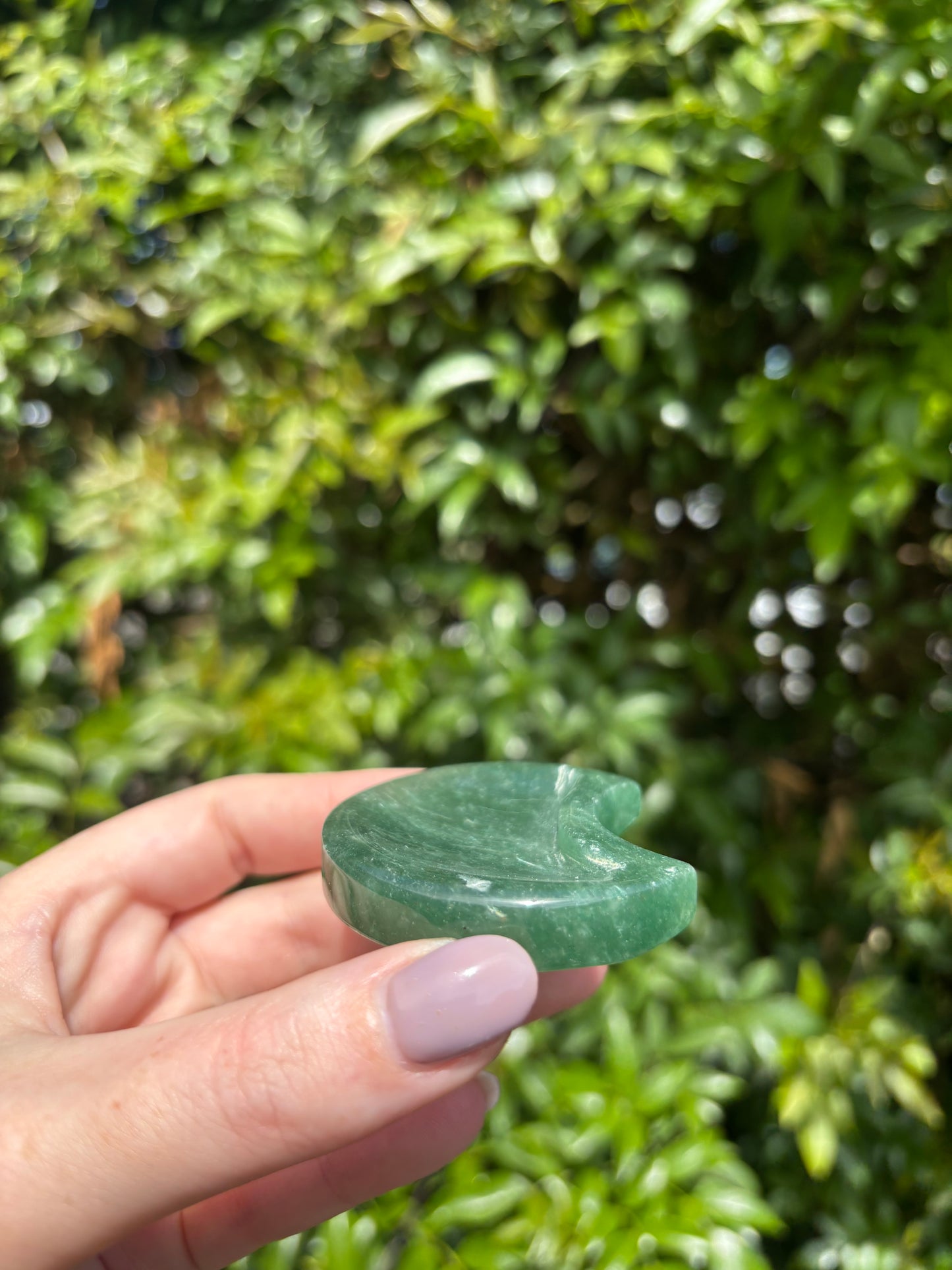 Green Aventurine Mini Moon Dish B