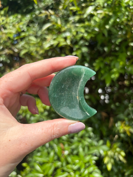 Green Aventurine Mini Moon Dish D
