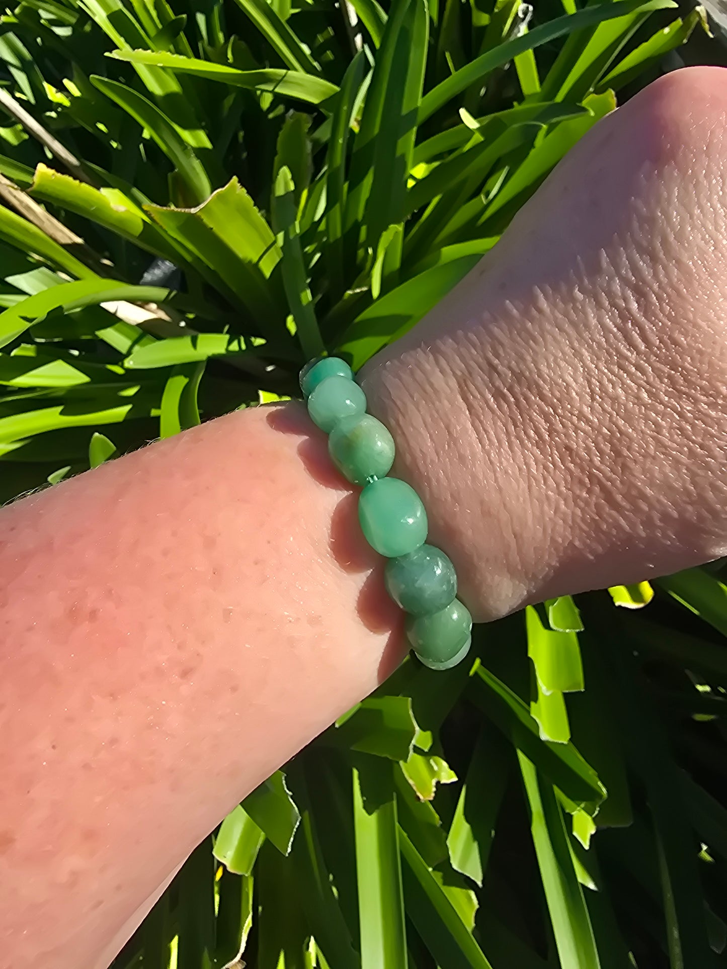 Green Aventurine | Large Nugget Bead Bracelet