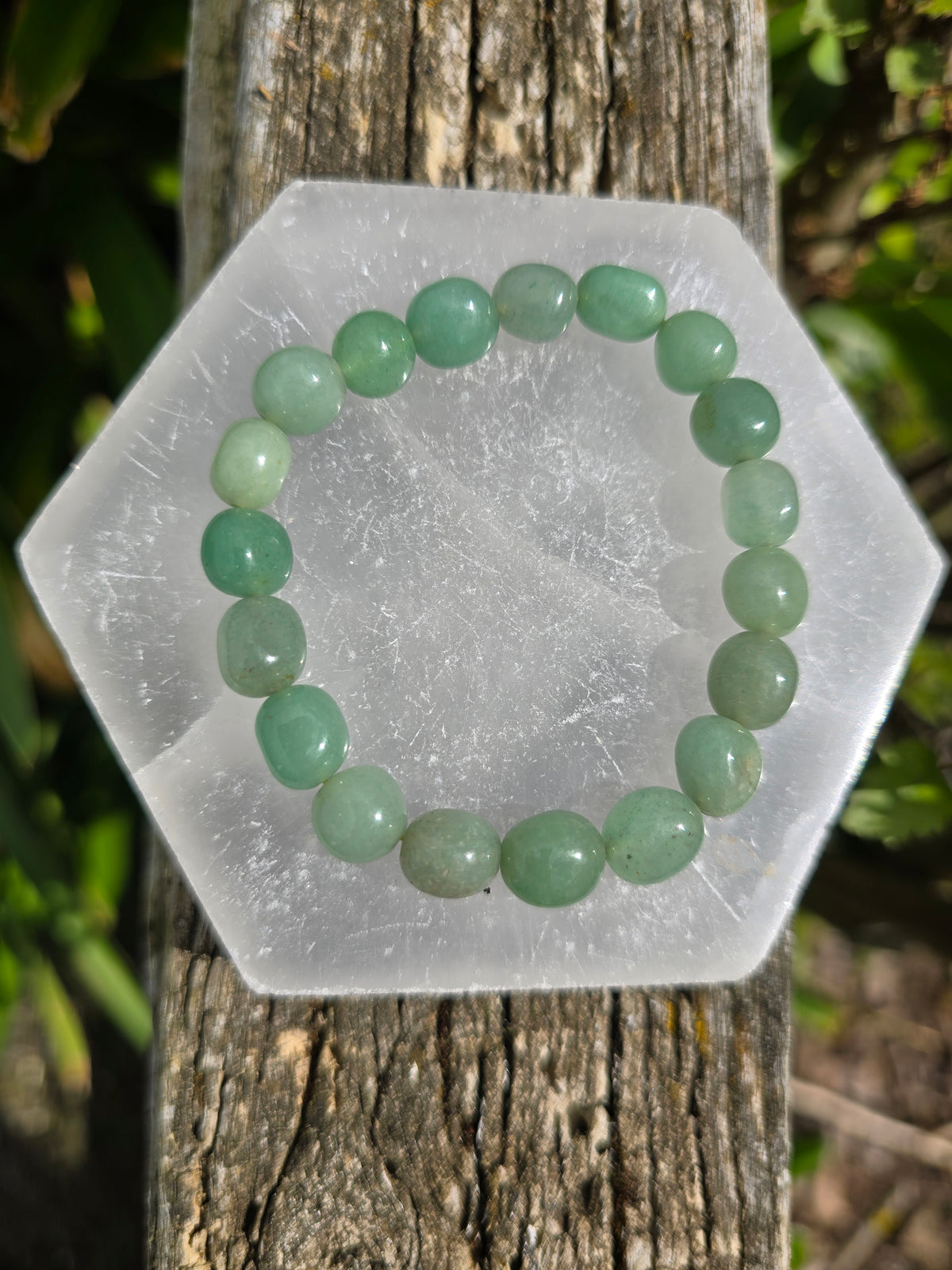 Green Aventurine | Nugget Bead Bracelet 8 mm