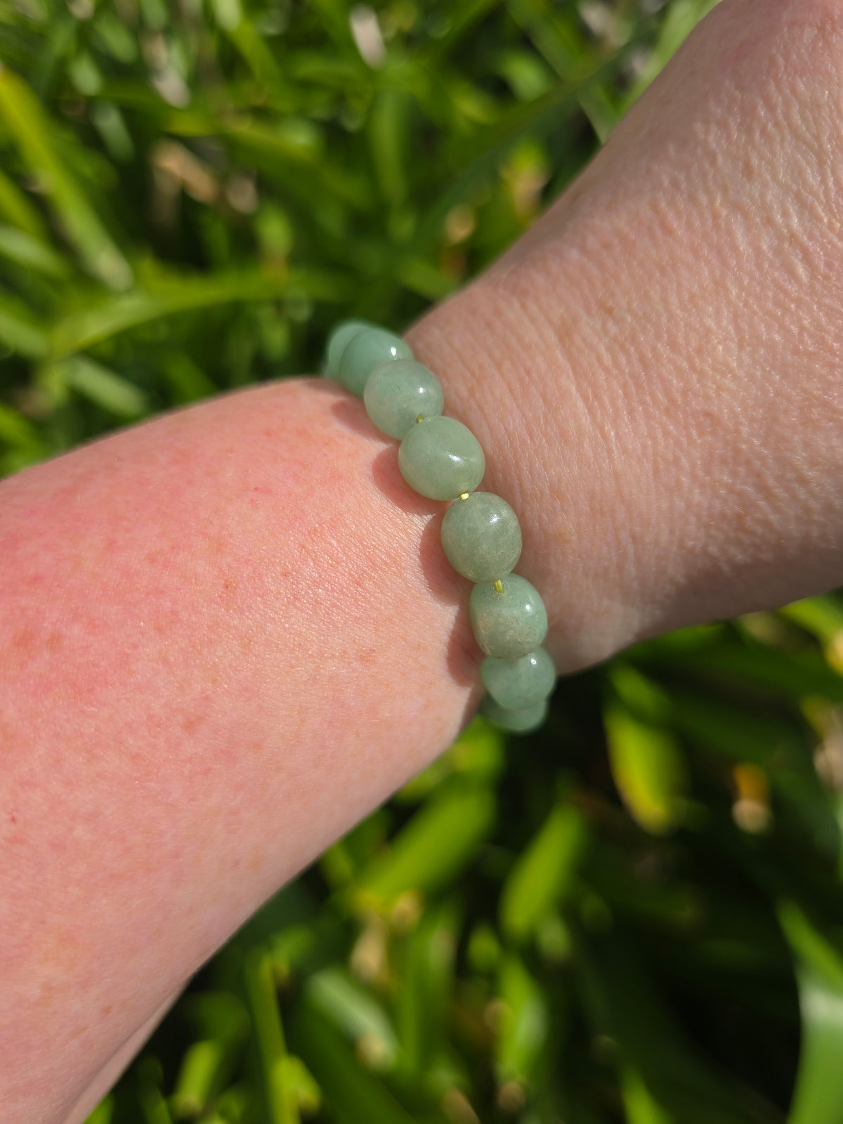 Green Aventurine | Nugget Bead Bracelet 8 mm