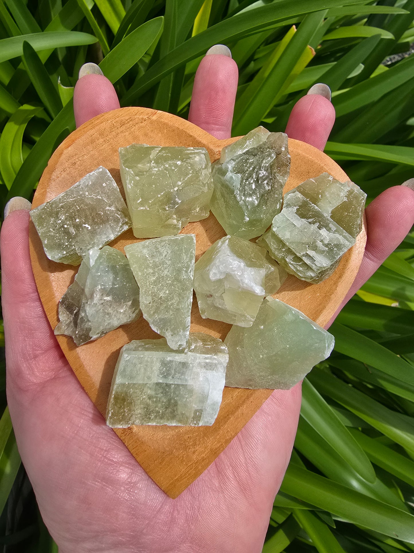 Green Calcite Rough Piece Small