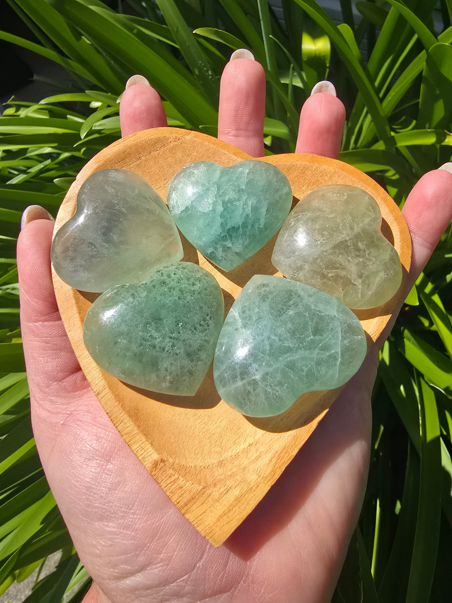 Green Fluorite Small Heart