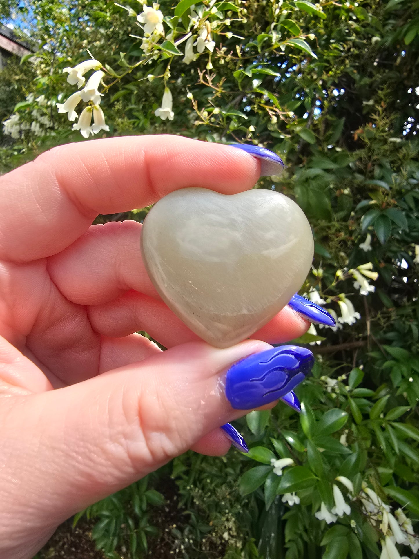 Green Moonstone Small Heart