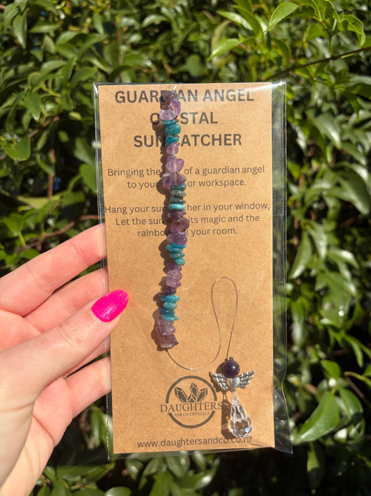 Amethyst & Apatite | Guardian Angel Sun Catcher