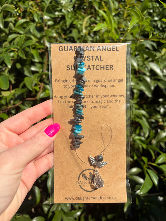 Hematite & Apatite | Guardian Angel Sun Catcher