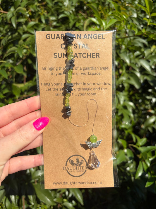 Hematite & Peridot | Guardian Angel Sun Catcher A