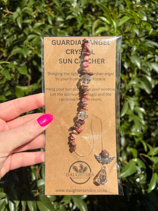 Rhodonite | Guardian Angel Sun Catcher