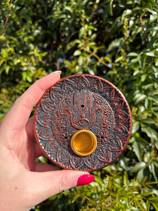 Hamsa Incense & Cone Holder