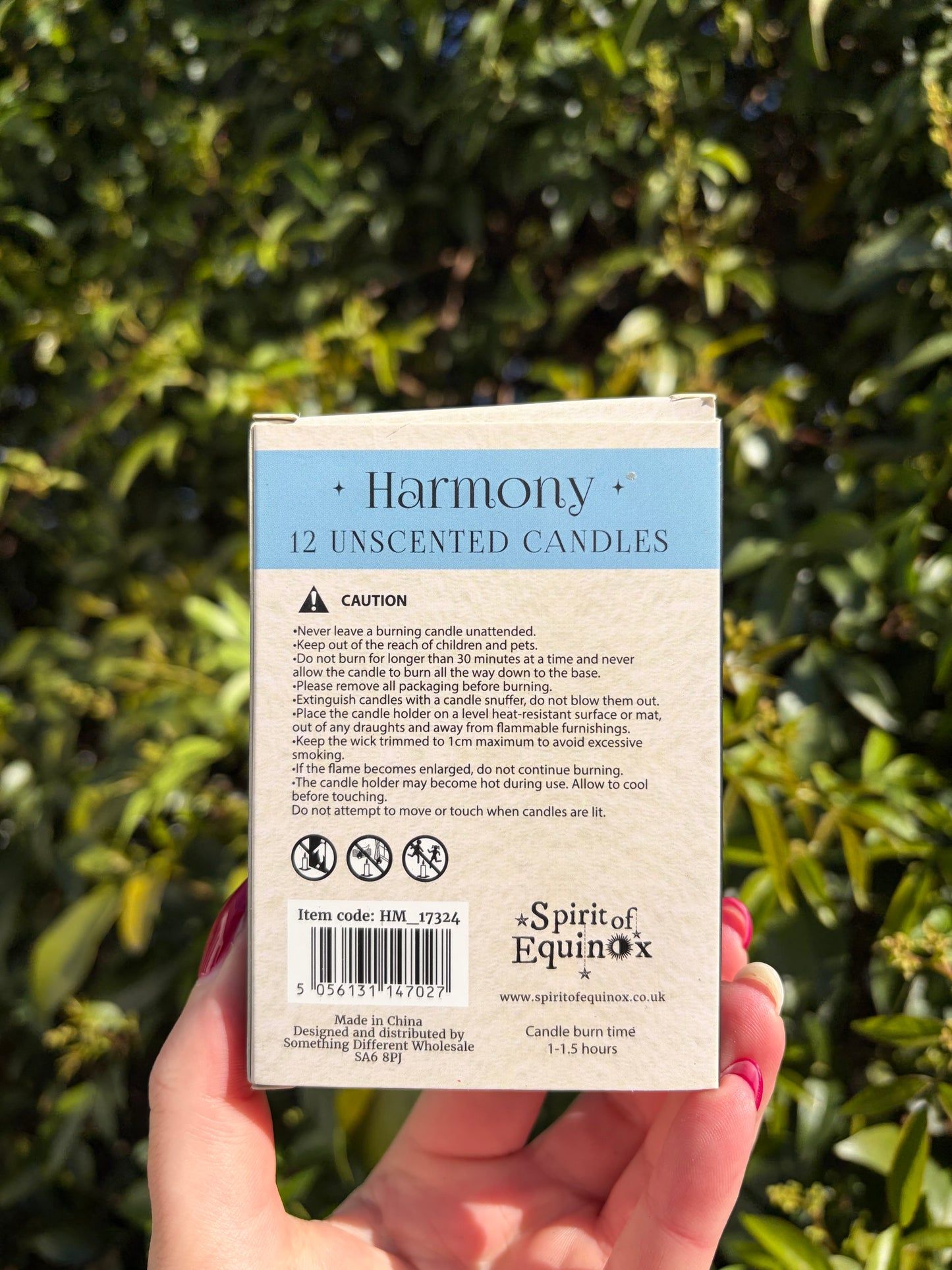 Light Blue HARMONY Spell Candles x12