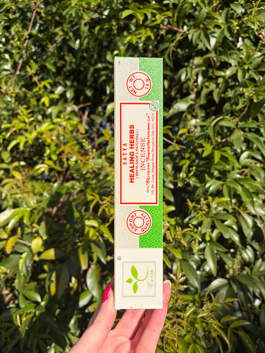 Healing Herbs | White Sage & Patchouli Incense Sticks