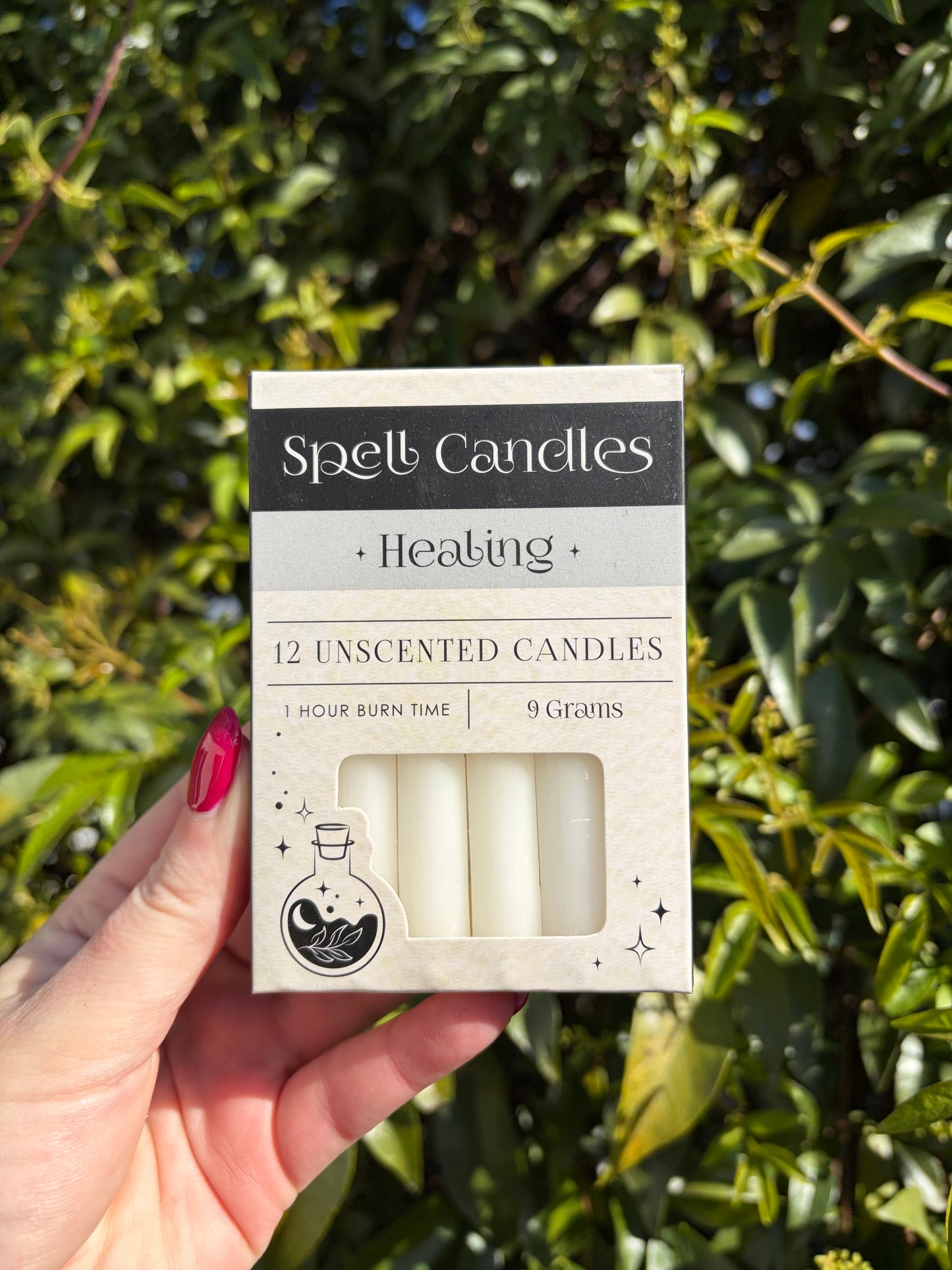 White HEALING Spell Candles x12
