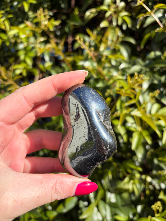 Hematite Tumbled Stone Large B