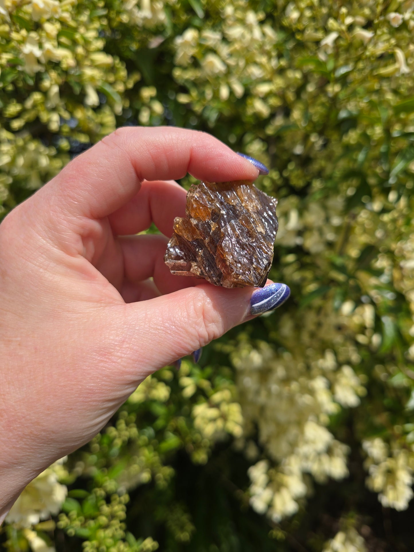 Honey Calcite Rough Piece Small
