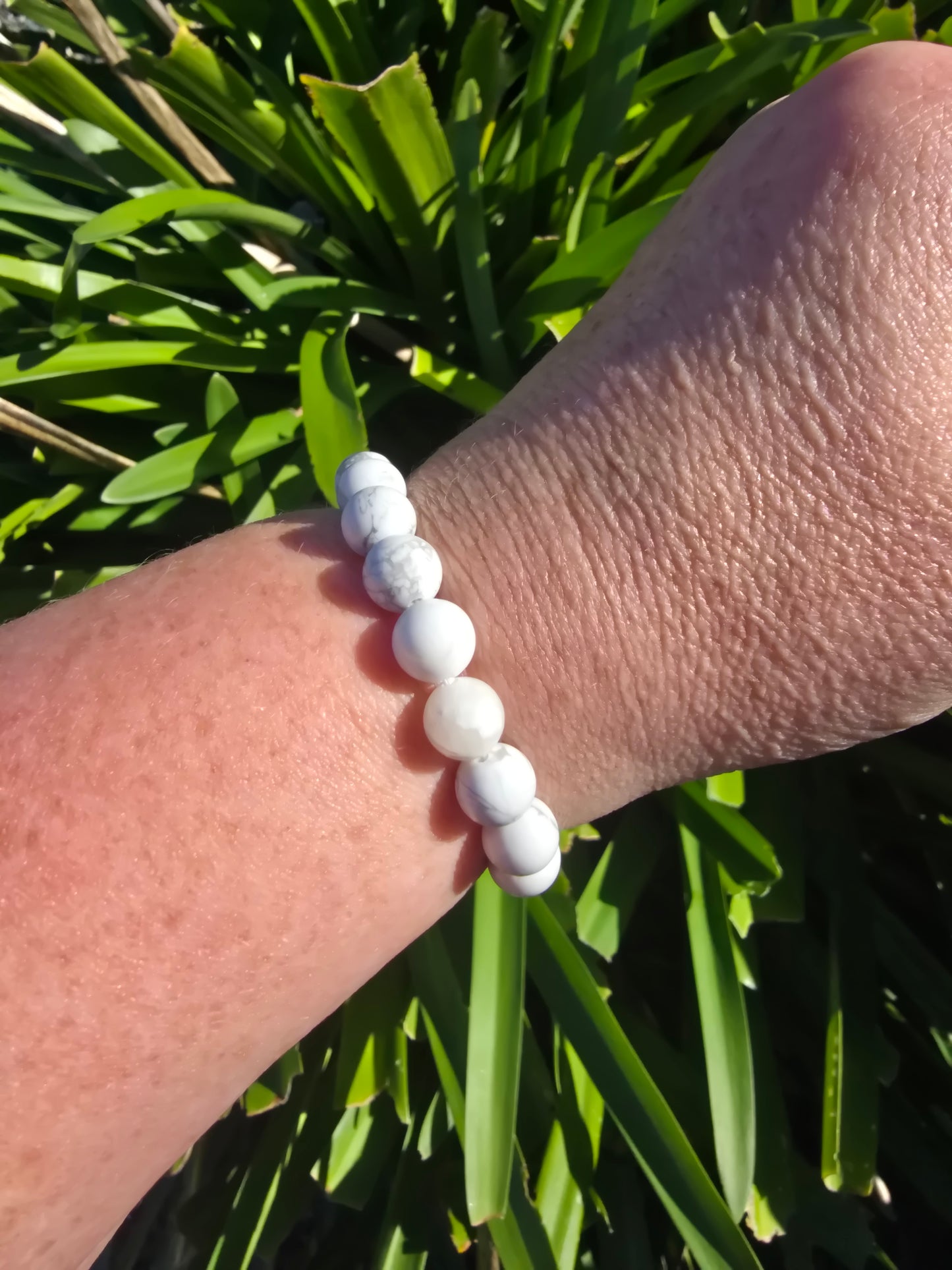 Howlite | Round Bead Bracelet