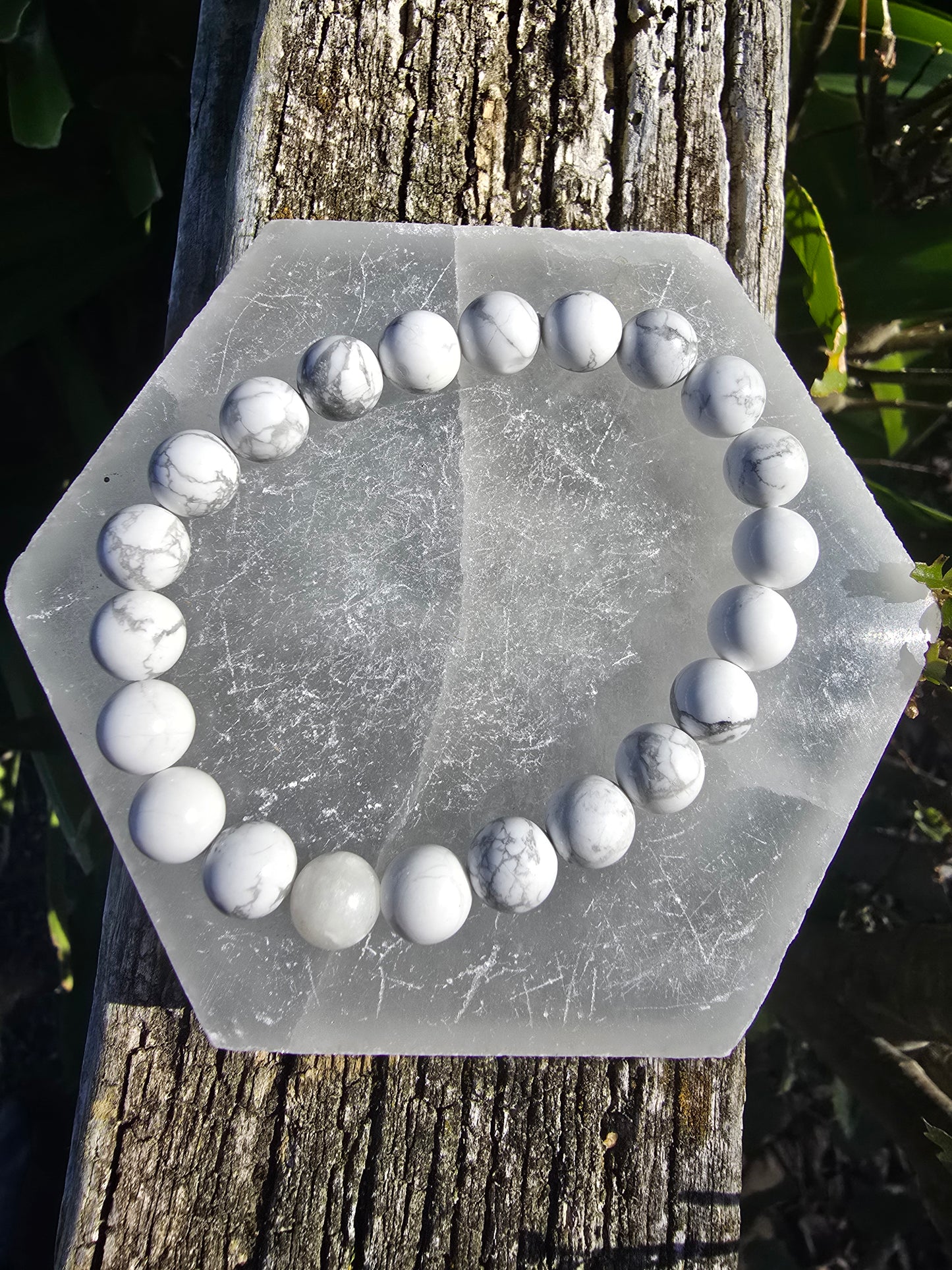 Howlite | Round Bead Bracelet