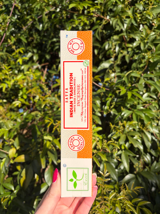 Indian Tradition | White Sage & Sandalwood Incense Sticks
