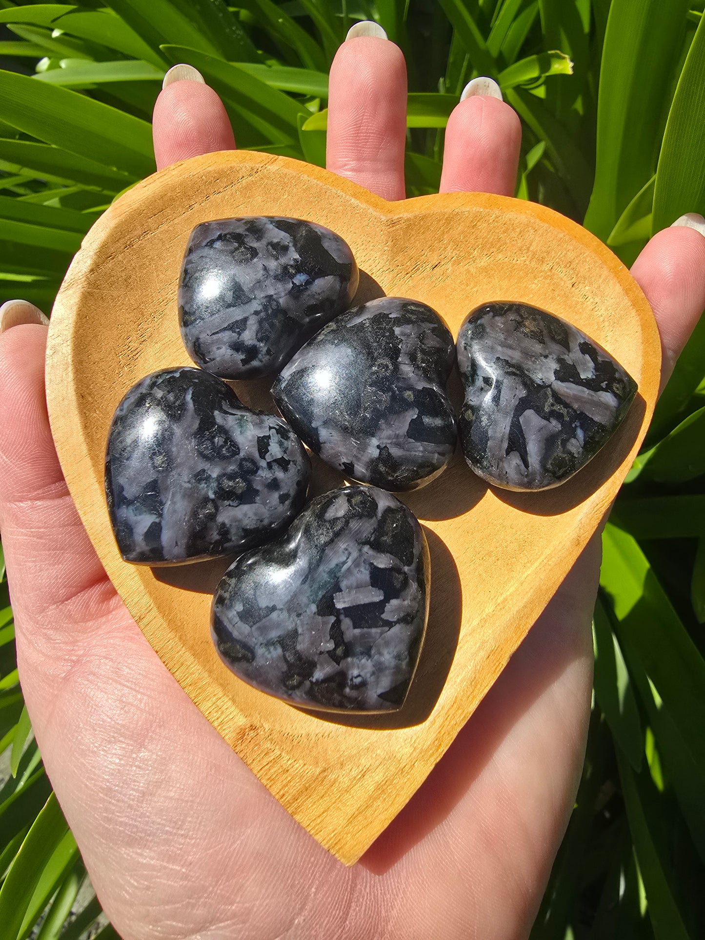 Indigo Gabbro Small Heart