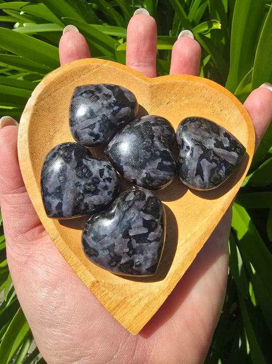 Indigo Gabbro Small Heart