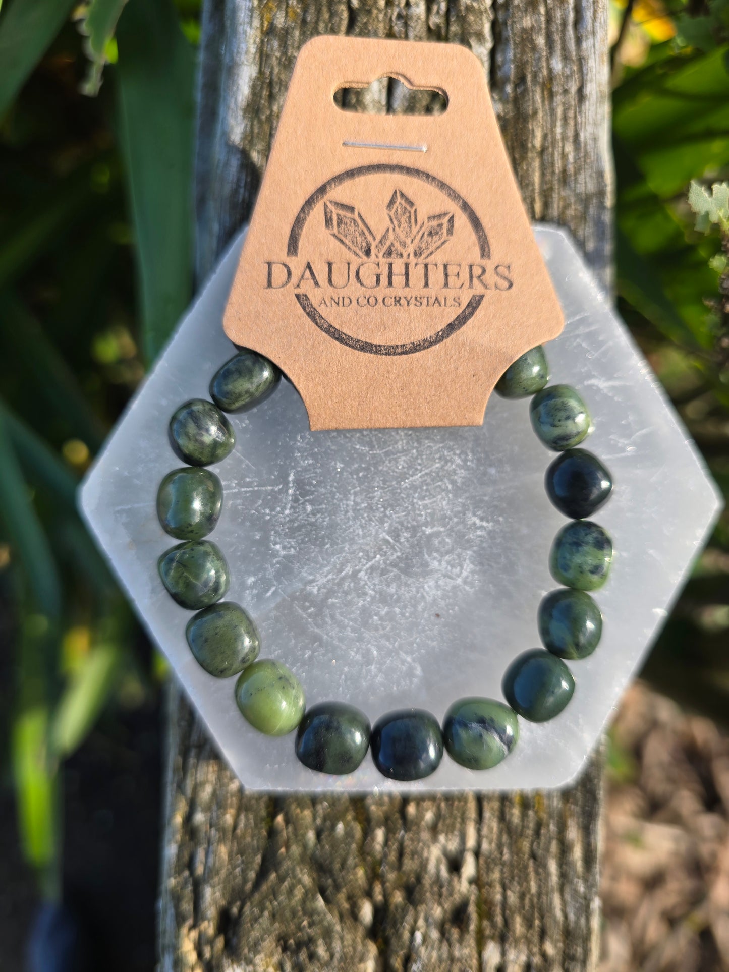 Jade | Nugget Bead Bracelet 8 mm