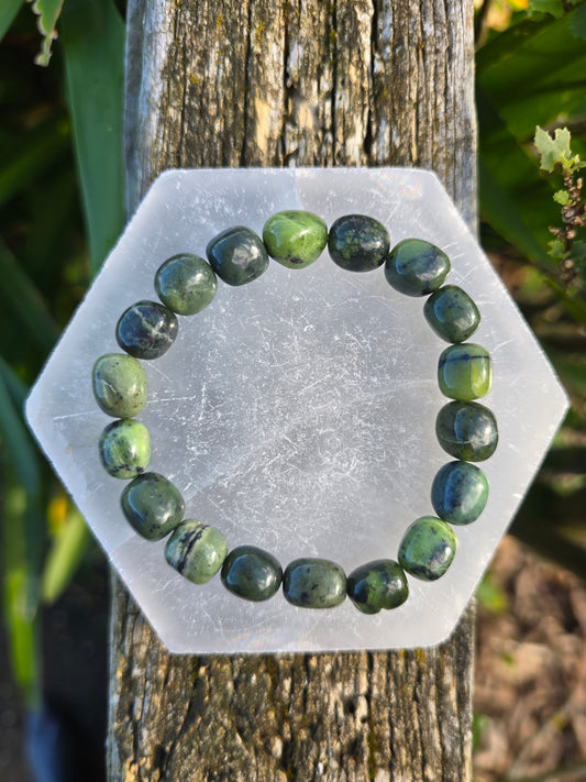 Jade | Nugget Bead Bracelet 8 mm