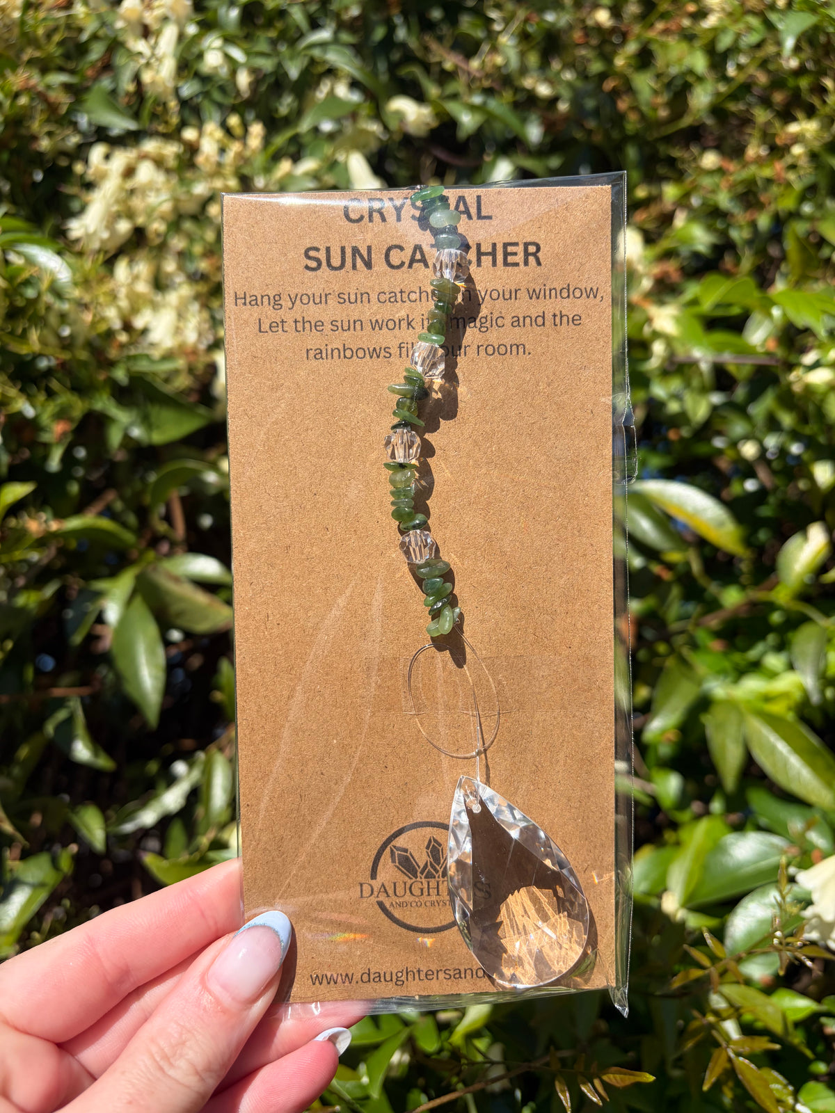 Jade | Tear Drop Sun Catcher