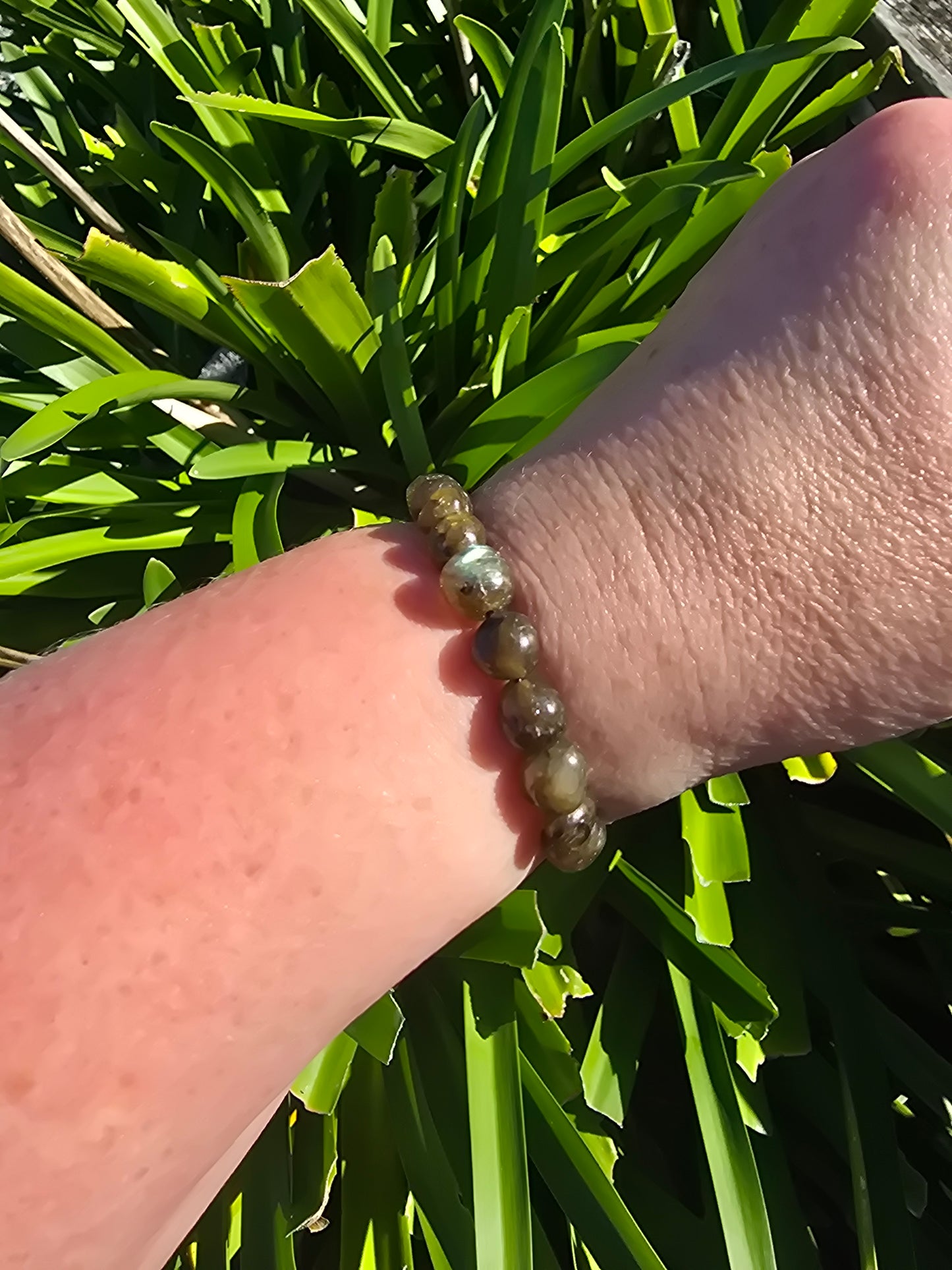 Labradorite | Small Nugget Bead Bracelet