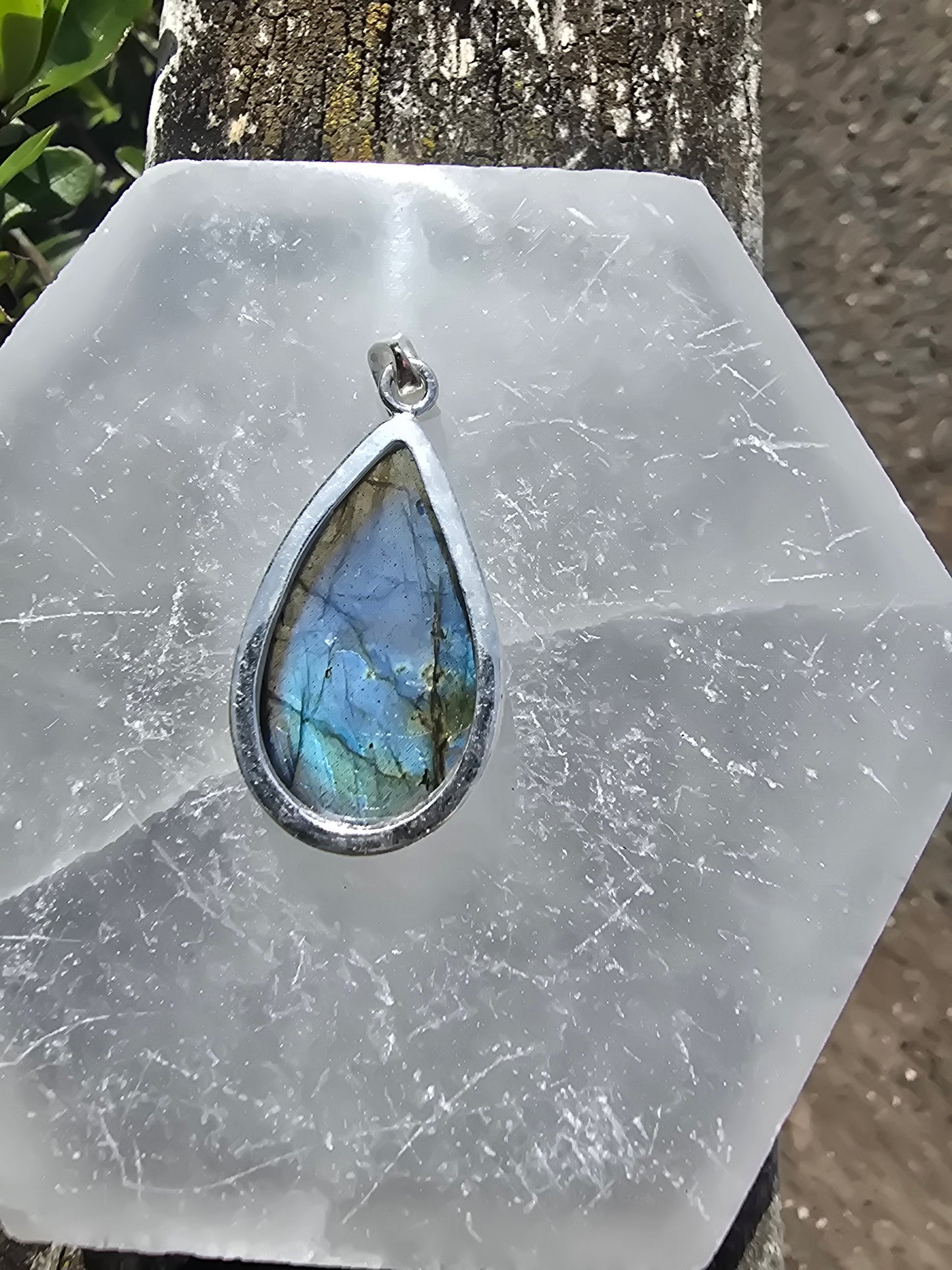 Labradorite | Polished Sterling Silver Pendant C