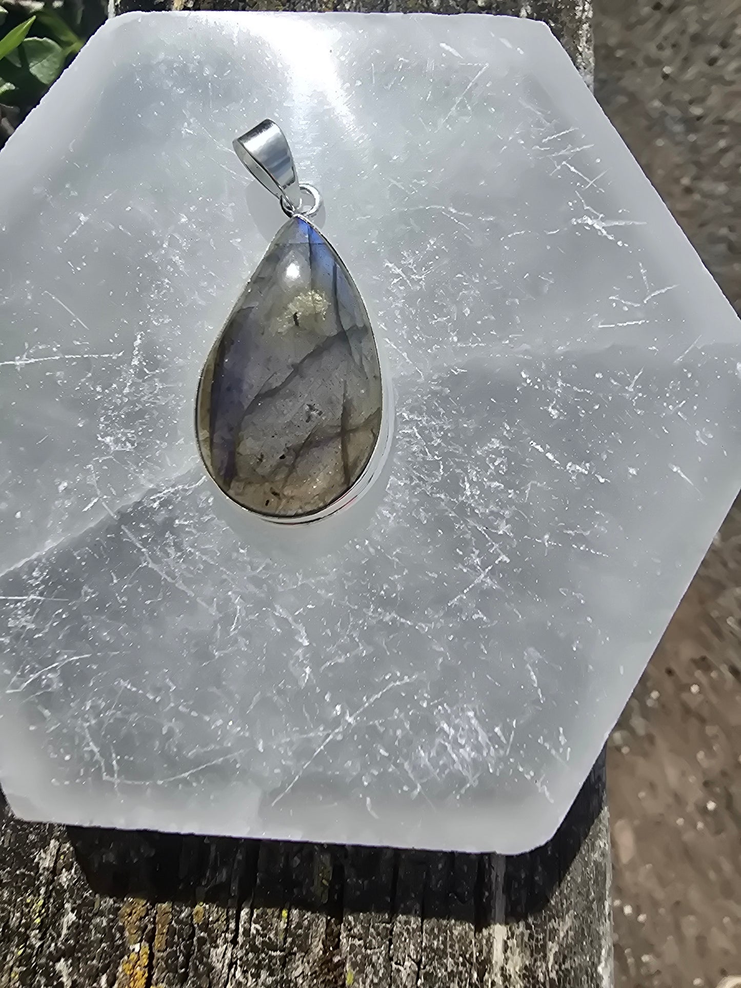 Labradorite | Polished Sterling Silver Pendant C