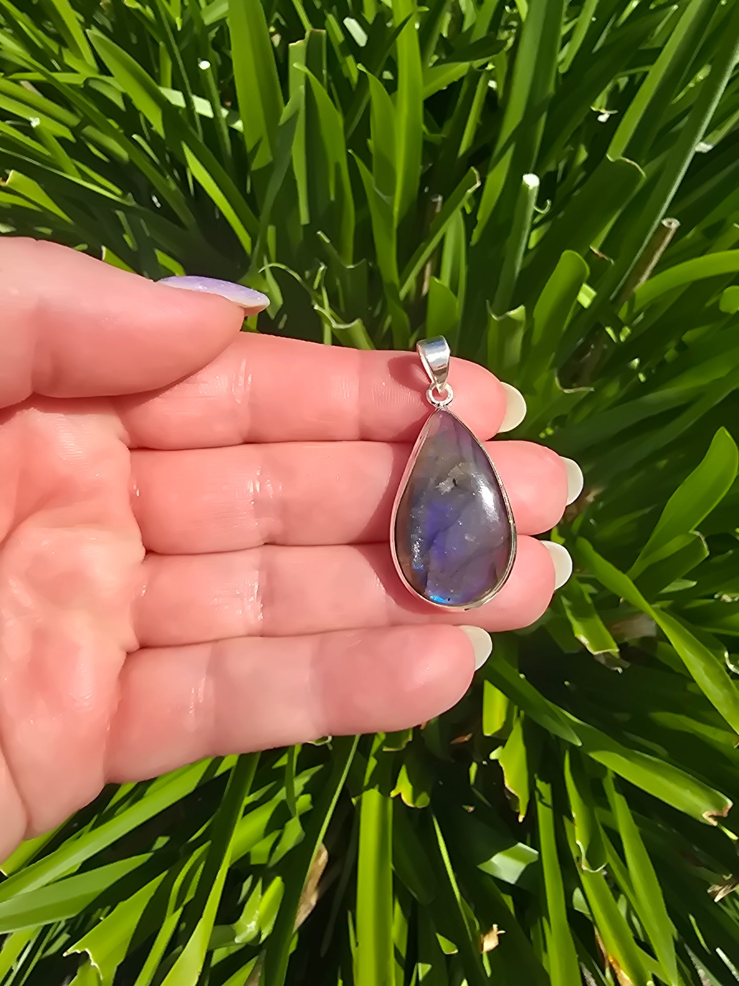 Labradorite | Polished Sterling Silver Pendant C