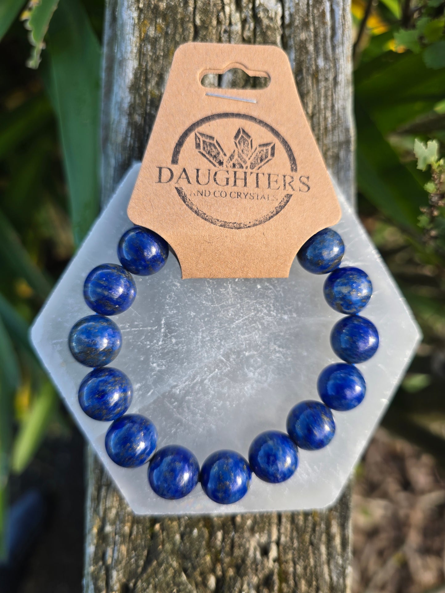Lapis Lazuli | Round Bead Bracelet 12 mm