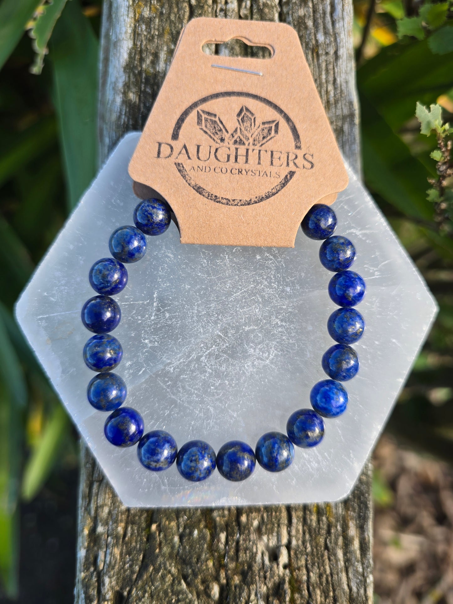 Lapis Lazuli | Round Bead Bracelet 8 mm