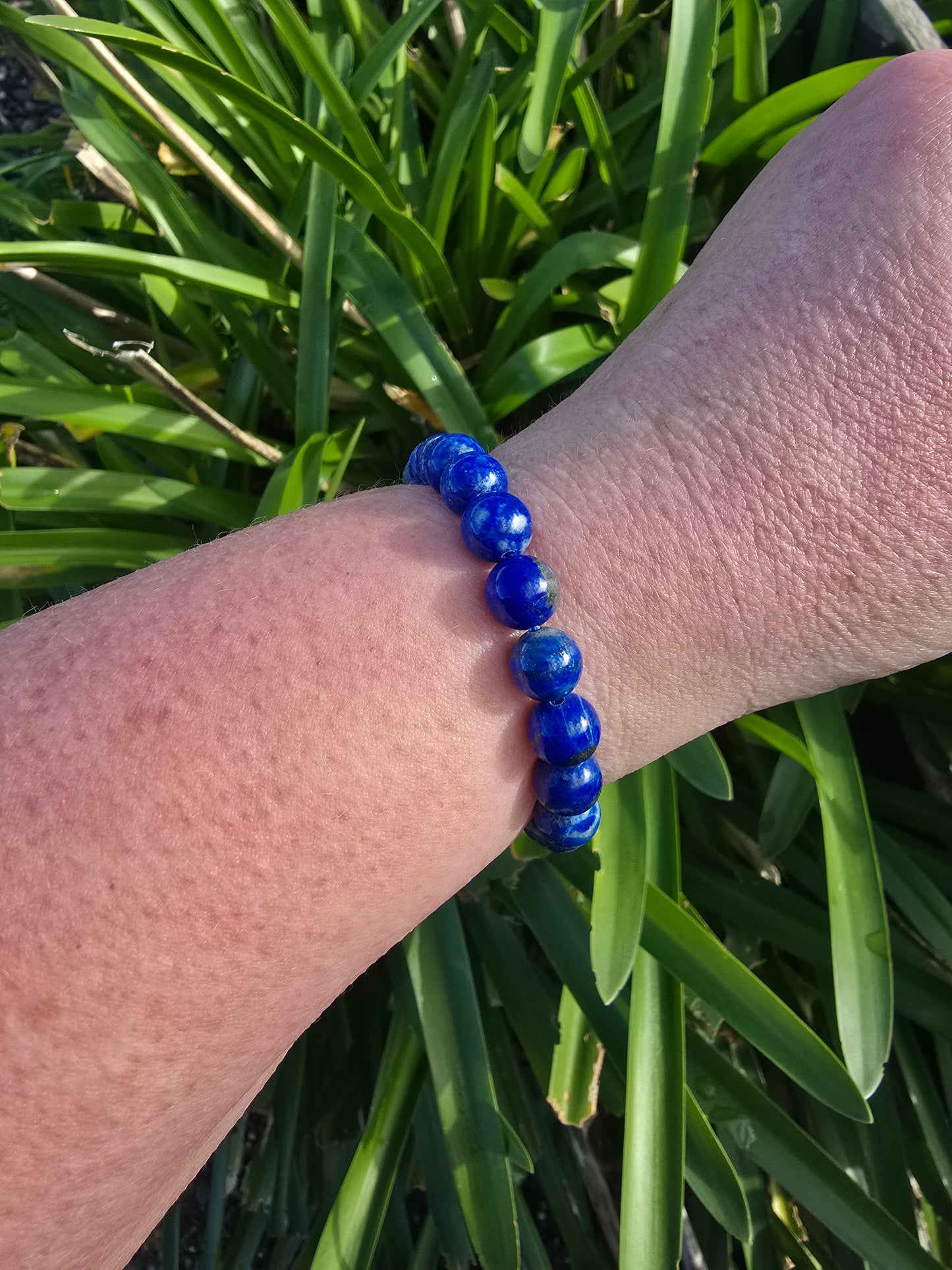Lapis Lazuli | Round Bead Bracelet 8 mm
