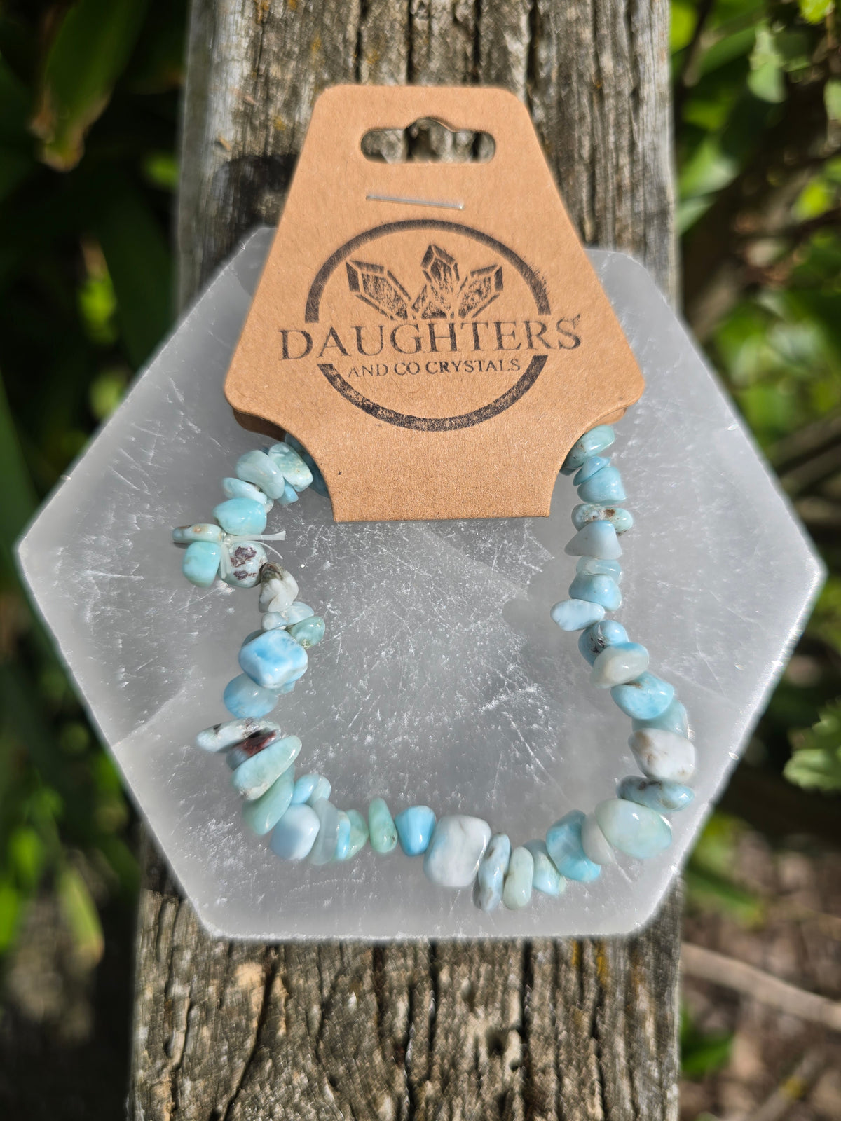 Larimar | Crystal Chip Bracelet