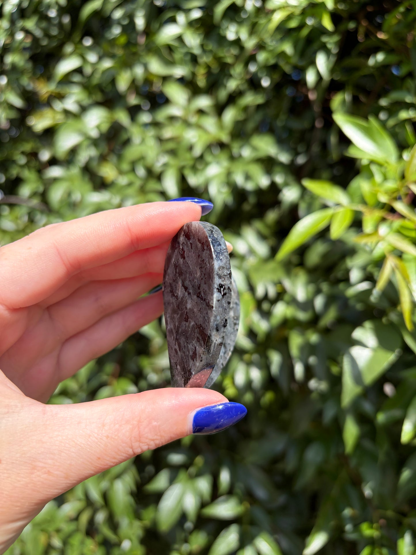 Larvikite 3D Large Heart
