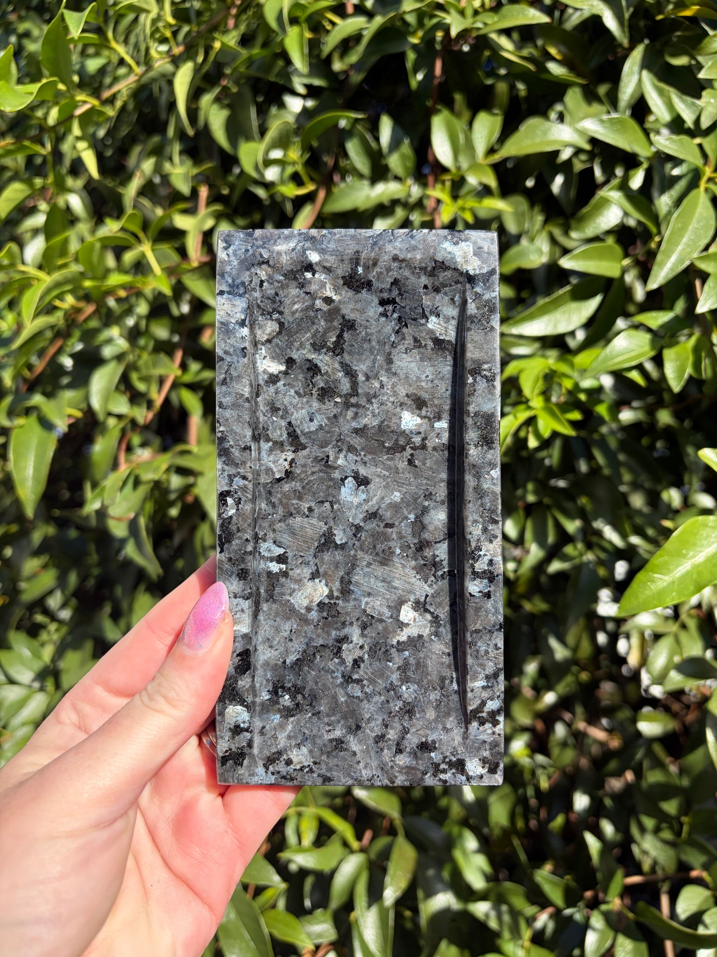 Larvikite Rectangle Tray A