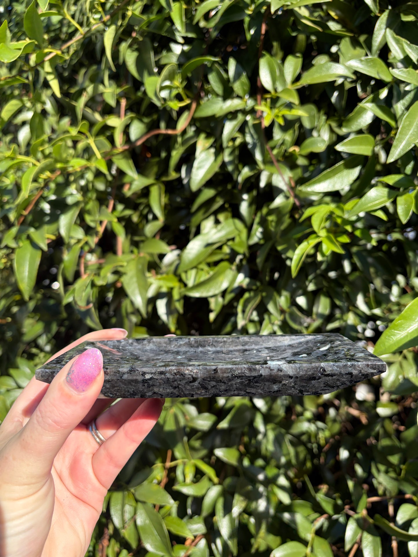Larvikite Rectangle Tray A