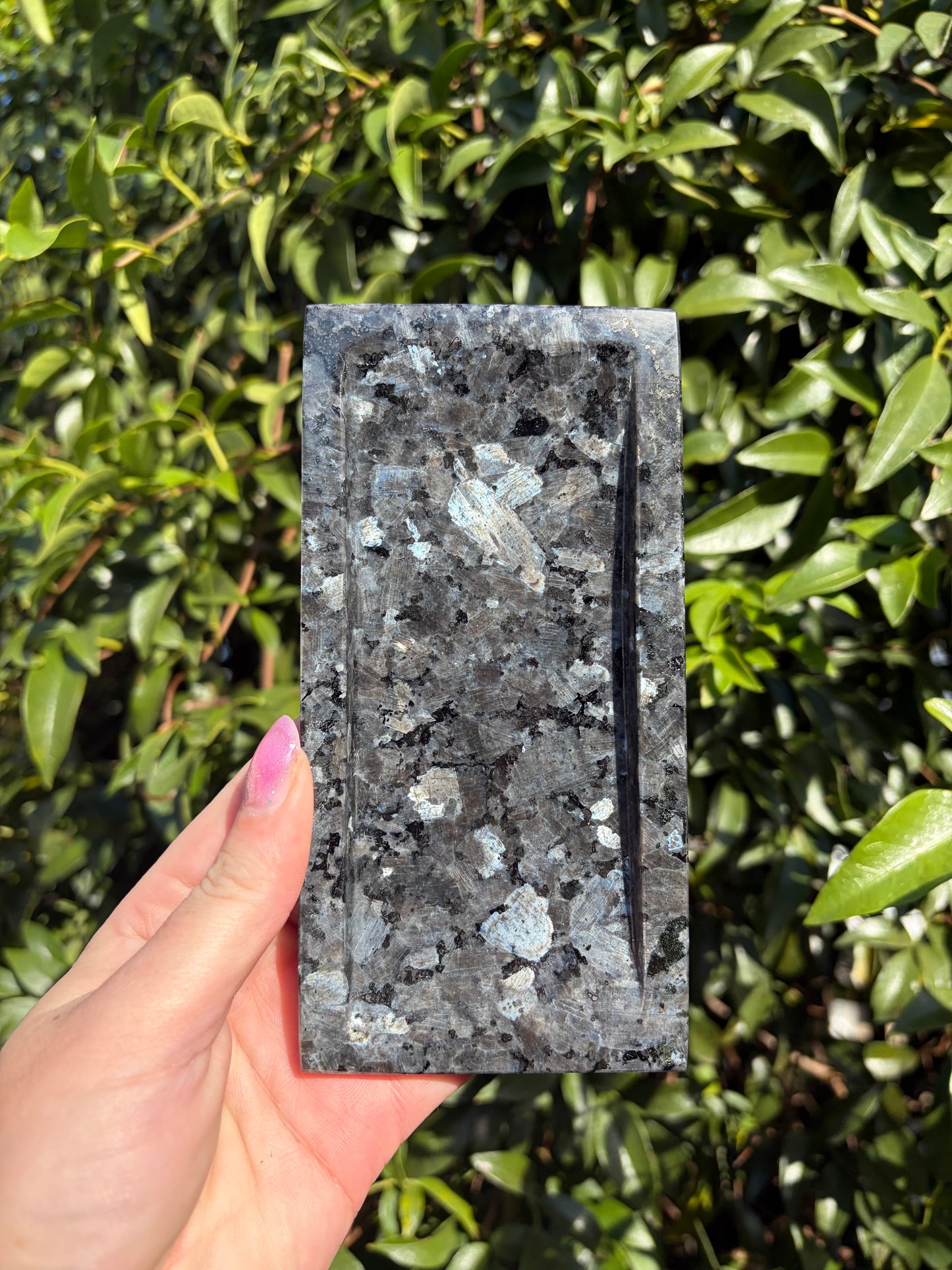 Larvikite Rectangle Tray B