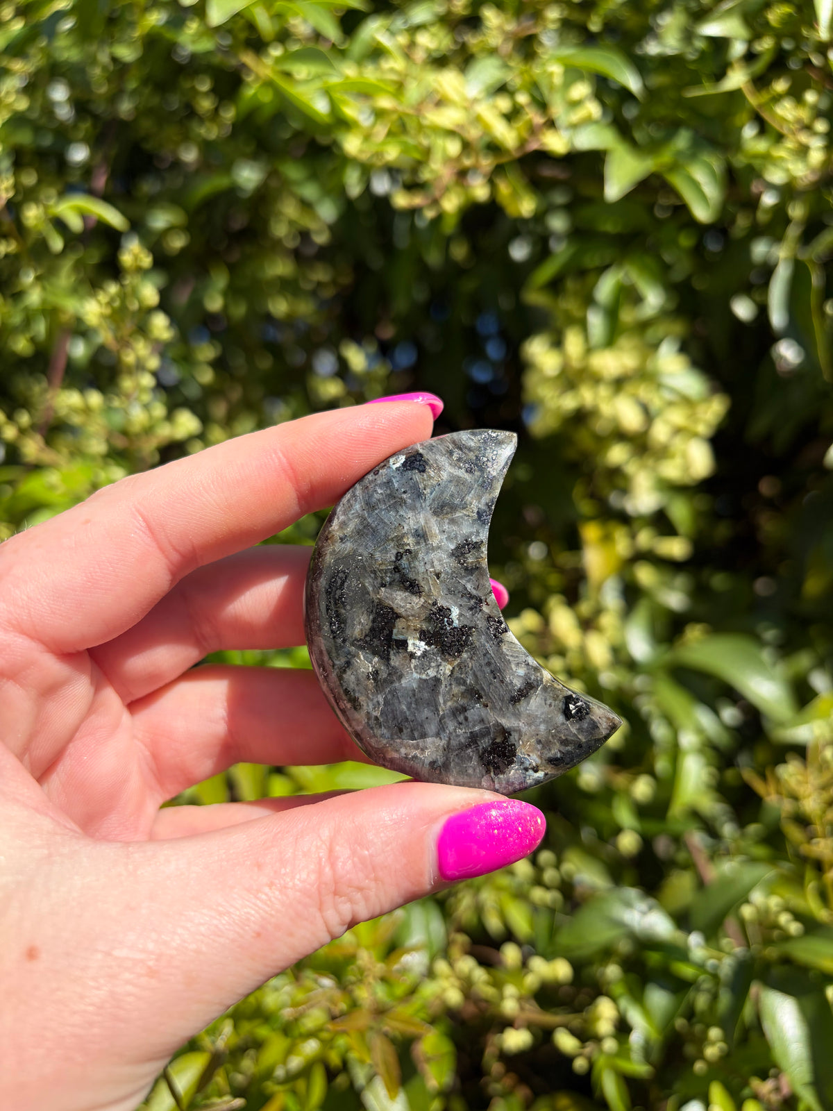 Larvikite Self Standing Moon A