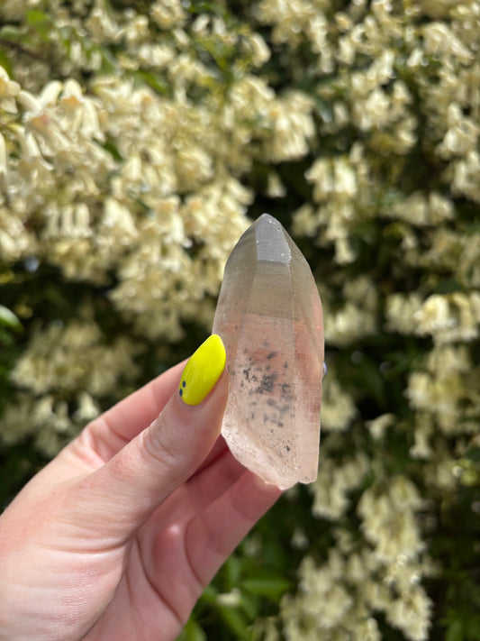 Lemurian Smoky Quartz Semi Polished Point D