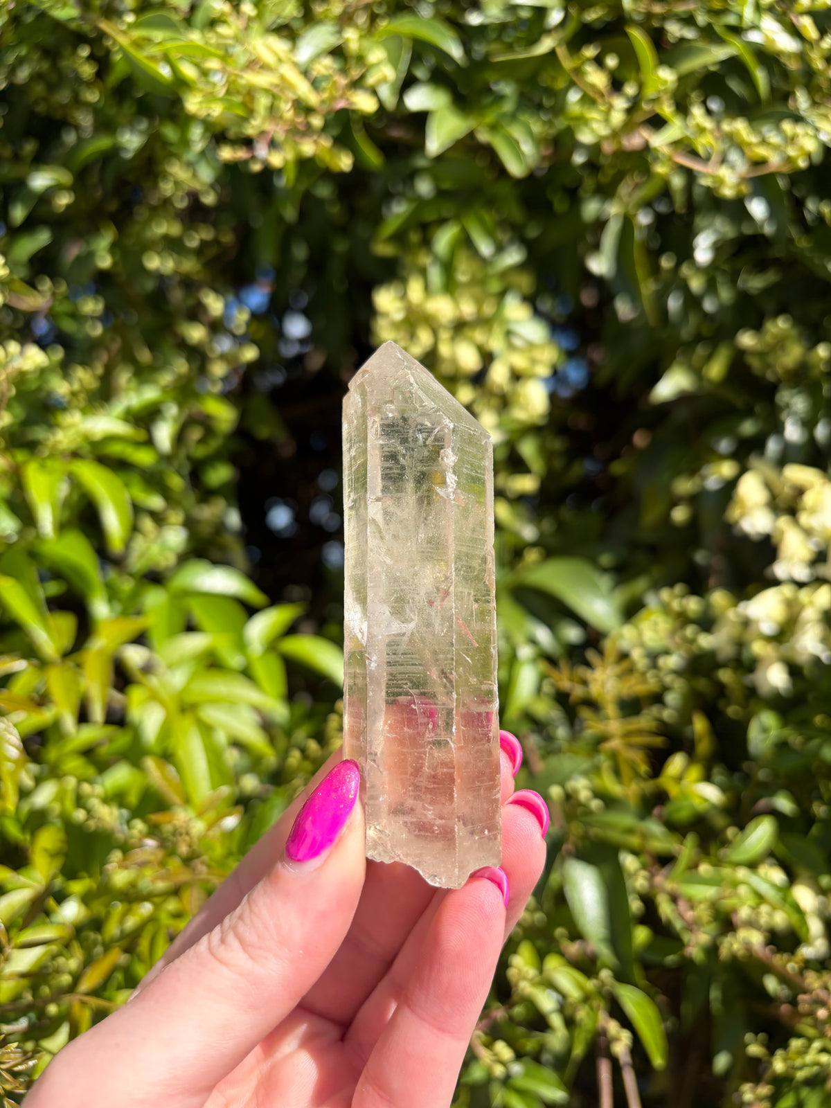 Lemurian Smoky Quartz Semi Polished Point A